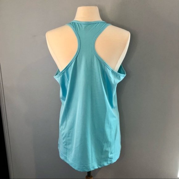 ALO Yoga Teal Razorback Workout Tank - Picture 5 of 7